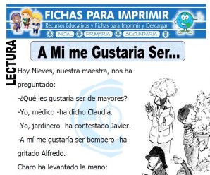 Ficha de A mí me Gustaría Ser para Primaria
