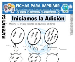 Aprendiendo la Adición para Primero de Primaria