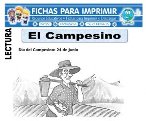Ficha de El Campesino para Primaria