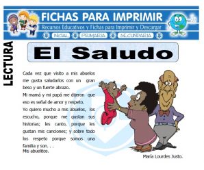 Ficha de El Saludo para Primaria