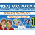 Fichas de Matemática para Primero de Primaria