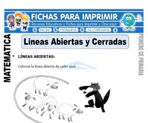 Líneas Abiertas y Cerradas para Primero Primaria