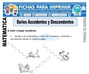 Series Ascendentes y Descendentes para Primaria
