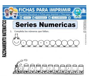 series numericas para primero de primaria