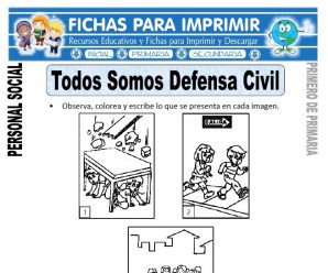 Somos Defensa Civil para Primero de Primaria