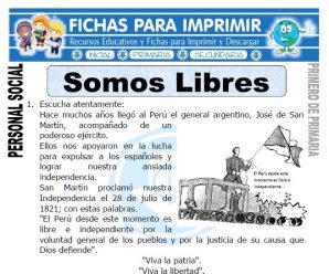 Somos Libres para Primero de Primaria