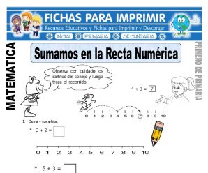 Sumamos en la Recta Numérica para Primaria