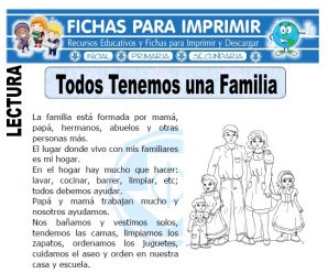 Todos Tenemos una familia para Primaria