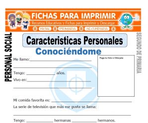Características Personales para Segundo de Primaria