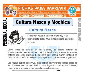 Cultura Nazca para Segundo de Primaria