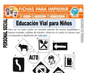 Educación Vial para Niños para Segundo de Primaria