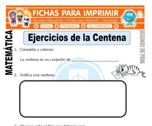 Ejercicios de la Centena para Segundo de Primaria