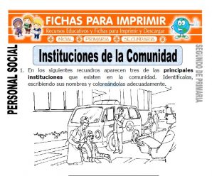 Instituciones de la Comunidad para Segundo de Primaria