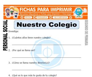 Nuestro Colegio para Segundo de Primaria