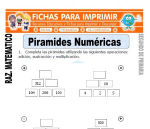 Piramides Numericas para Segundo de Primaria