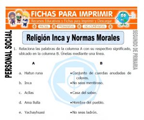 Religion Inca para Segundo de Primaria