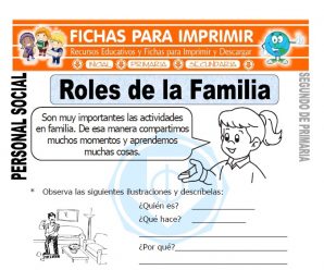 Roles de la Familia para Segundo de Primaria