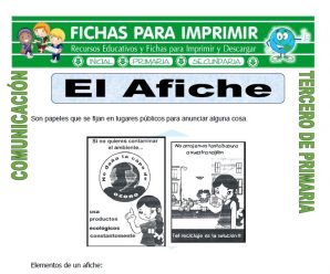 Que es un Afiche para Tercero de Primaria