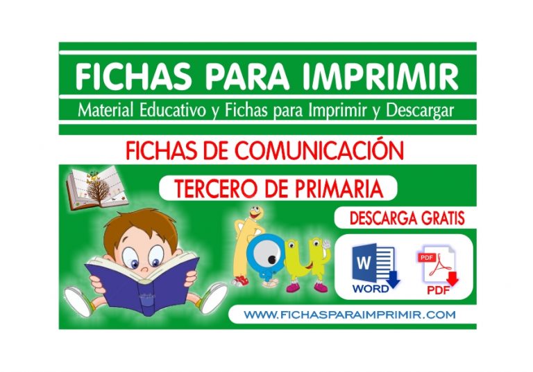 Comunicación para Niños de Tercero de Primaria | 46 Fichas GRATIS