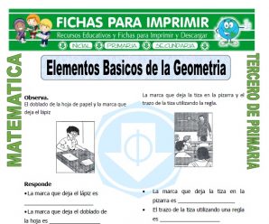 Elementos Basicos de la Geometria para Tercero de Primaria