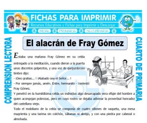 El Alacran de Fray Gomez para Cuarto de Primaria