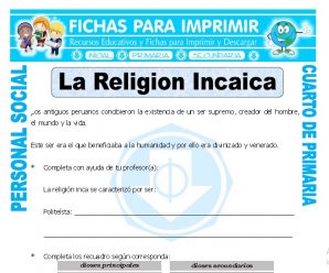 Inca Religion para Cuarto de Primaria
