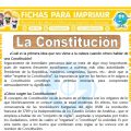 La Constitución para Sexto de Primaria
