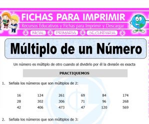 Múltiplo de un Número para Quinto de Primaria