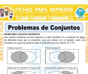 Problemas de Conjuntos para Sexto de Primaria