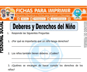 Evaluación de Personal Social para Segundo de Primaria